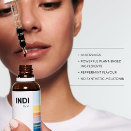 Indi Rest Supplement – 100% Plant-Based Sleep Remedy – Natural Sleep Support for Adults – Herbal Formula with Natural Sedative Plants – 30ml Night Dropper