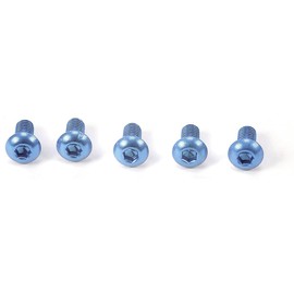 Tamiya HOP-UP OPTIONS OP-765 3x6 Hex Button Head Screws, Blue, 5 Pieces