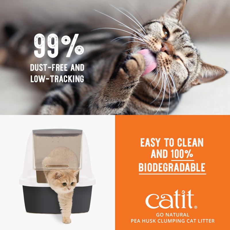 Catit - Go Natural Pea Husk Clumping Cat Litter -