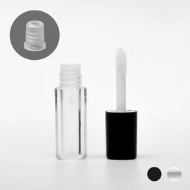 Portable Lip Gloss Tint Empty Cosmetic Dispensing Container 1.2ml 01 Tint Empty Bottle Black - 1.2ml 17ea