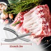Rib Membrane Remover Stainless Steel Tool Kit, Ergonomic Handle for