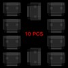ASTONEY 10 Pcs Clear Box Protectors Case for PS1 Games,