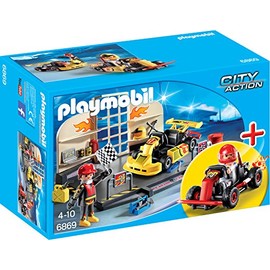 Playmobil 6869 City Action Go-Kart Garage StarterSet