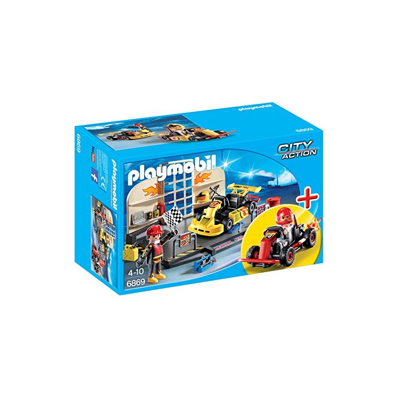 Playmobil 6869 City Action Go-Kart Garage StarterSet