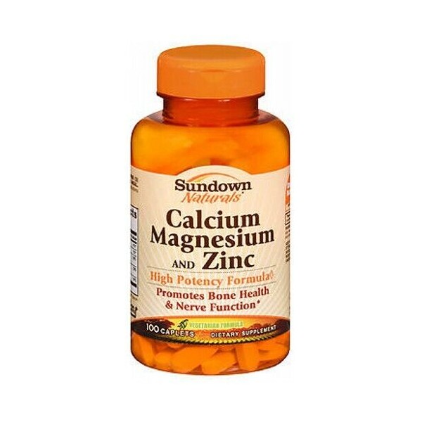Sundown Naturals Natural Calcium Magnesium And Zinc Cap