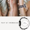 IDW28 Smartwatch Bands, Lamshaw 22mm Jewelry Chain Metal Wristband with