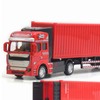 Pull Back Container Truck Toy High Simulation Plastic Alloy Container