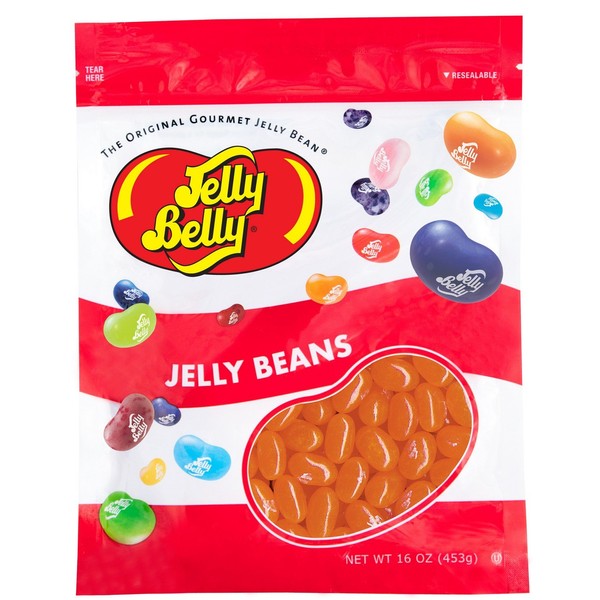 Jelly Belly Sunkist Orange Jelly Beans - 1 Pound (16 Ounces) Resealable Bag - Genuine, Official, Straight from the Source