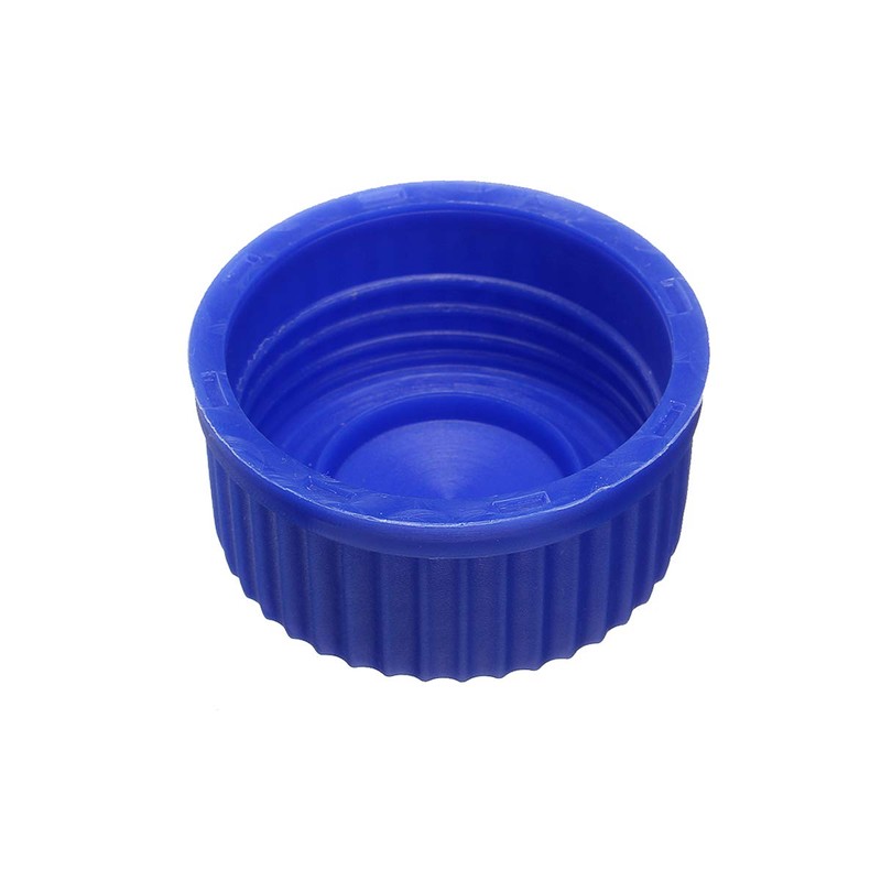Deschem 1000ml,Lab Glass Reagent Bottle,Screw Cap,1L Blue Lid Flask,Transparent,Graduation 800ml