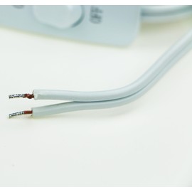 HBFBZM white12FT1pcs 10Feet 12Feet Lamp Cord with Switch On Off, 6Ft 18AWG 2 Prong Power Cord with 3A Switch,Pure Copper Wiring Tail Stripped (white12FT1pcs)