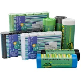 4 Gallon Mini Trash Bags Mini Powerful Bathroom Trash Bags, Tear and Leak Proof, Pack of 100, Green