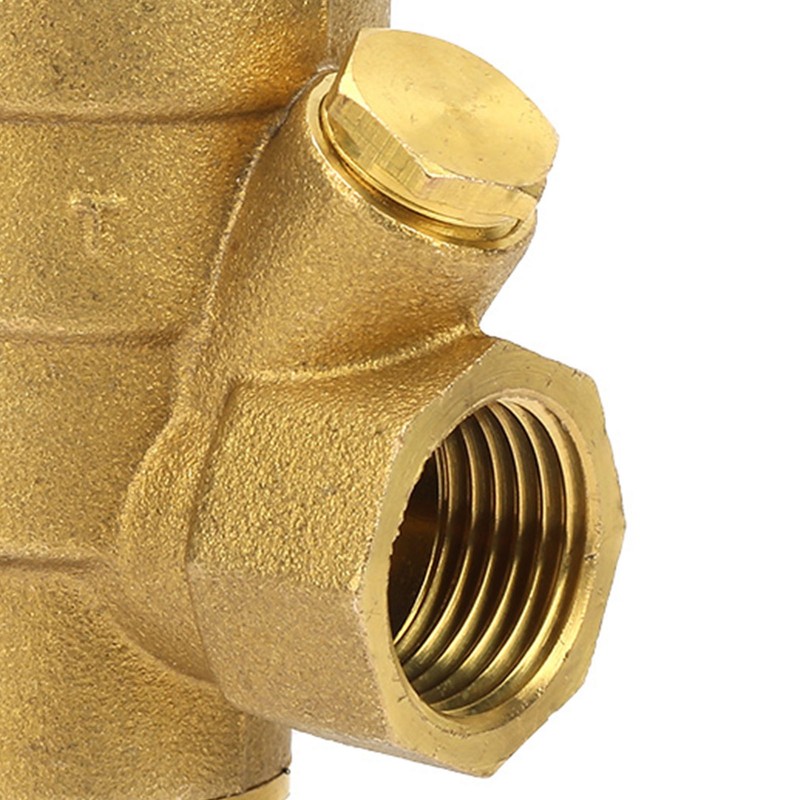 1pc Brass Adjustable Water Pressure Reducing Regulator Valve Thread DN15
