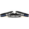 SayitBands XL 9 Inch Blue Lives Matter Wristband with Thin