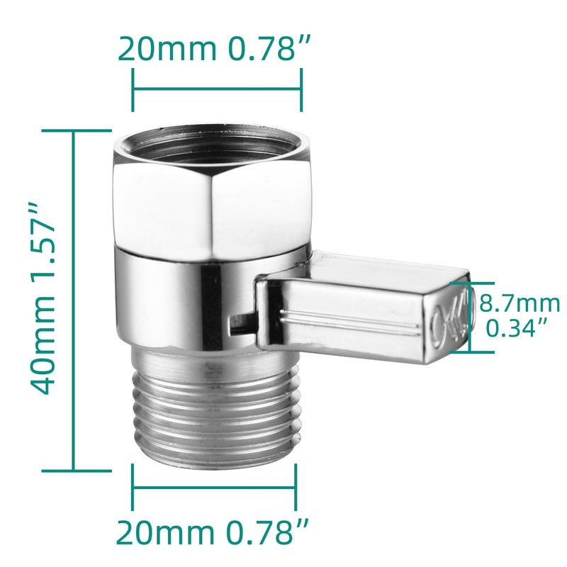Ciencia AV016C Flow Control & Stop Valve G 1/2 Brass