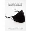 Econo High - Washable Reusable Black Cotton Face Mask Fabric