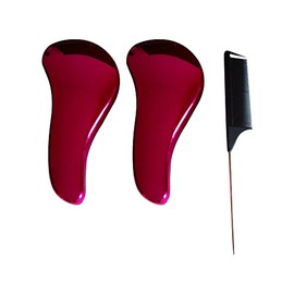 BeaverStrong Hair Detangler Set for Curly or Straight Hair, 2pcs Detangling hair brush with one rat tail comb for hair styling and straightening (Pink+Pink with Comb)