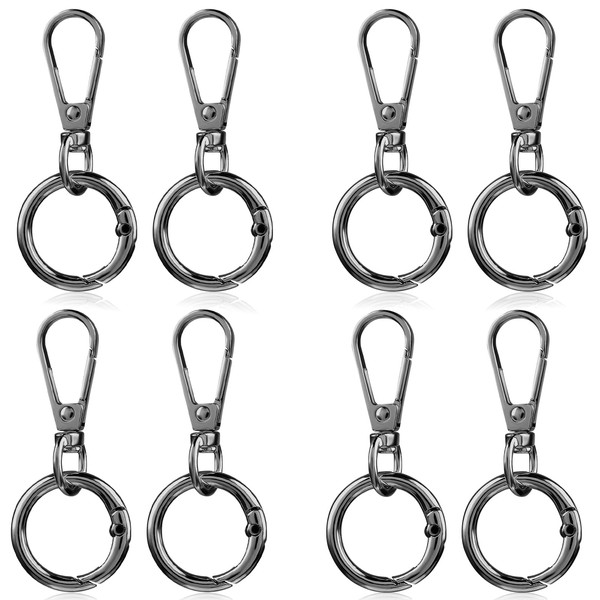 8Sets Swivel Clasp Clip, Metal Lobster Claw Clasp with O