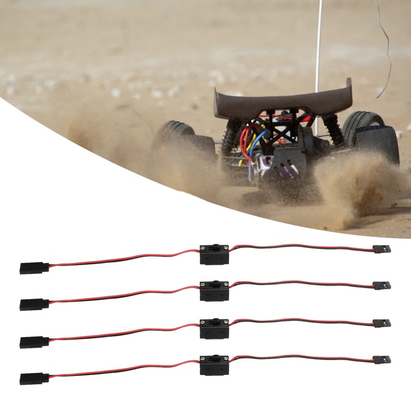 4Pcs RC JR Style Power On Off Switch Versatile Sturdy