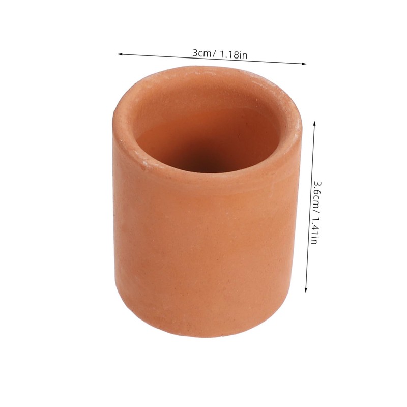 KONTONTY 8pcs Mini Ceramic Basin Earthenware Pot Small Pots for
