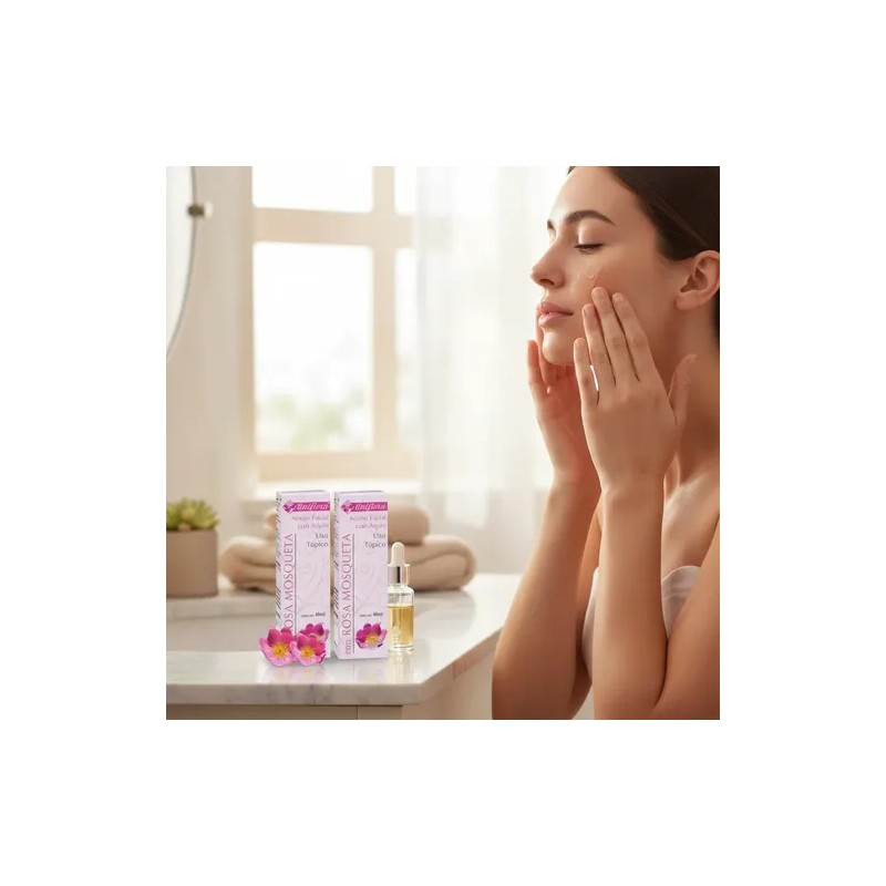 Aceite De Rosa Mosqueta Y Argán 100% Puro 40ml 2pack