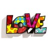 ROMERO BRITTO LOVE WORD ART FIGURINE LARGE 7 IN X