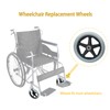 2 Pack Wheelchair Wheel - Environmentally Friendly PU material,6 Inch