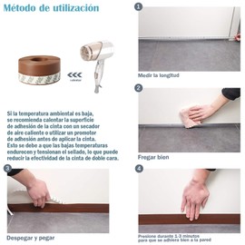 Tira de Sellado, 5m * 45mm Tira de sellado de ventana autoadhesiva Transparente，adecuada para puertas y ventanas, parte inferior de la puerta, a prueba de insectos, a prueba de sonido (marrón2)