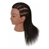 FUAI Maniqui Cabeza Cabello Natural Negro 55 Cm Coloración Fuai