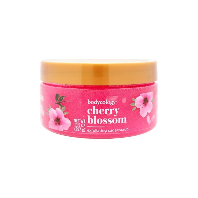 Bodycology Exfoliante Corporal de Azúcar, Cherry Blossom, 297 gr