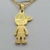 JEYFEL XP Stainless Steel Yellow Gold Plated. My Little Boy