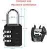 SISAV Padlock with 3 Numbers Padlock for Gym, Outdoor Padlock