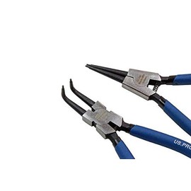 US PRO Tools 4 Piece 7" Circlip Pliers Set - Internal External Bent & Straight 2256