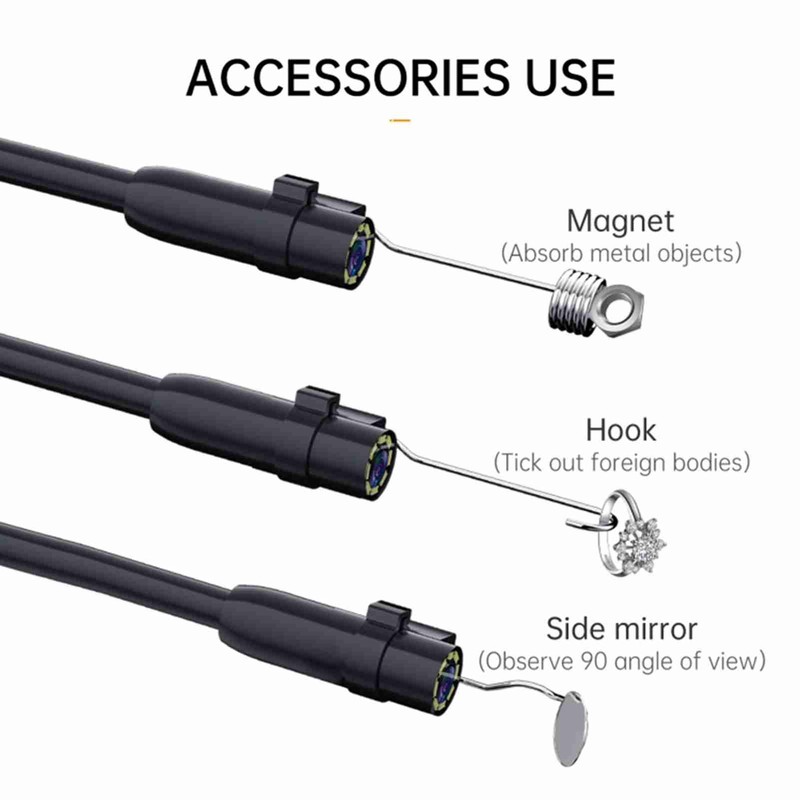 Endoscope Camera with Light, HD 1080P Borescope with 4.3'' Screen