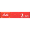 Melitta 2 Cone Coffee Filters, White, 40 Total Filters Count