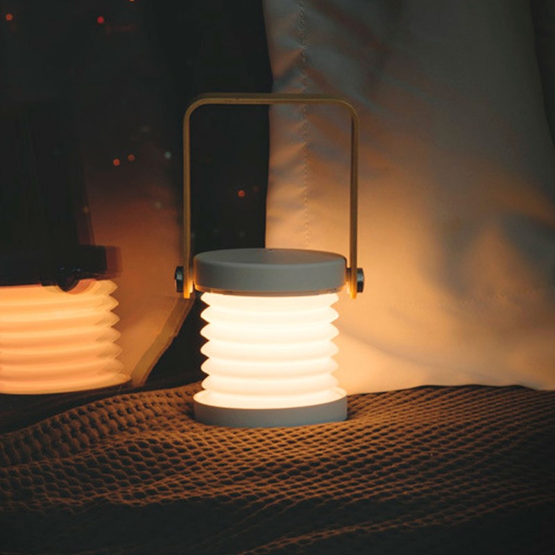 Bedside Lamp 360 Degrees Rotatable Folding Desk Reading Lamp Outdoor