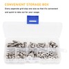 binifiMux 110pcs 10-32 Pan Phillips Screws Hex Nuts Flat Washers