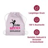 Shirtracer - Gym Bag Backpack - Real Girls Bouldering Fuchsia