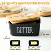 Hasense Butter Dish with Lid, Ceramic Butter Dish with Knife