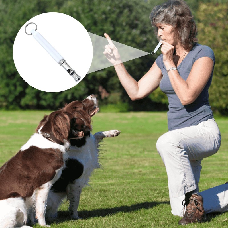 JOJIU 2 Pack Dog Whistle,Adjustable Frequency Silent Dog Whistle,Dog Training