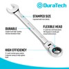 DURATECH 9-Piece Flex-Head Ratcheting Wrench Set, Combination Wrench Sets, 72