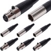 Xiatiaosann 3 Pin Mini XLR Male, TA4F Adapter Plug Female