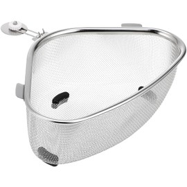 Sink Drainer Basket Sink Strainer Sink Drain Strainer Stainless Steel Mesh Corner Basket Mesh Strainer Faucet Filter