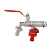 Wärmer System Outside Brass Double Garden Tap with Lever Handle