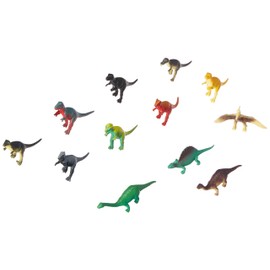 Dozen Small Toy Dinosaurs: 2.5 inch Plastic Toy Dino Figures