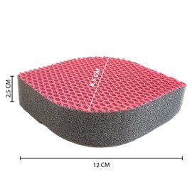 MAYA EVO 6 Pack Toilet Scrubber + 6 EVA Sponges for Dishes, Cleans without Scratching, Suitable for All Surfaces Without Shedding Fibres, Machine Washable, Dimensions 12 x 8.5 x 2.5 cm