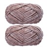 2 Roll Yarn for Knitting Crochet Velvet Yarn Knitting Yarn