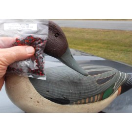 Taxidermy Eyes 7.5mm Red-Black. Perfect for most ducks & Animals- 100 pieces NOS