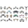 Pack of 12 Face Glitter Stone Stickers Festival Glitter Make