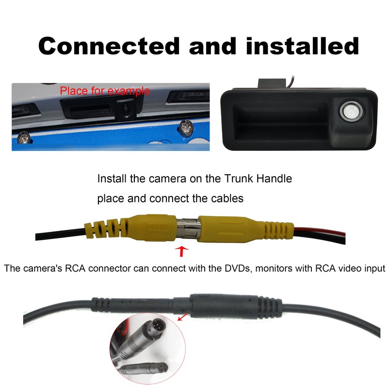 Canying Car Trunk Handle Rear View Camera Special for Ford
