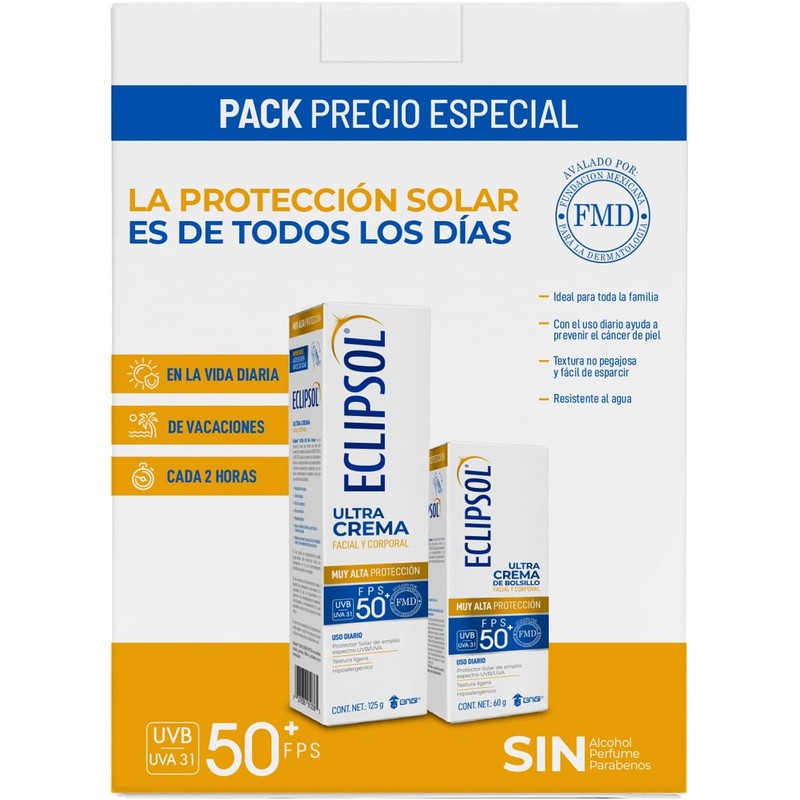 Pack Eclipsol Ultra FPS 50+ | Protector Solar Facial y